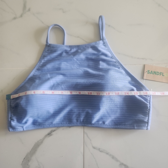 ๐๏ธ Sandflower NWT Blue XL Bikini Top - Picture 4 of 8